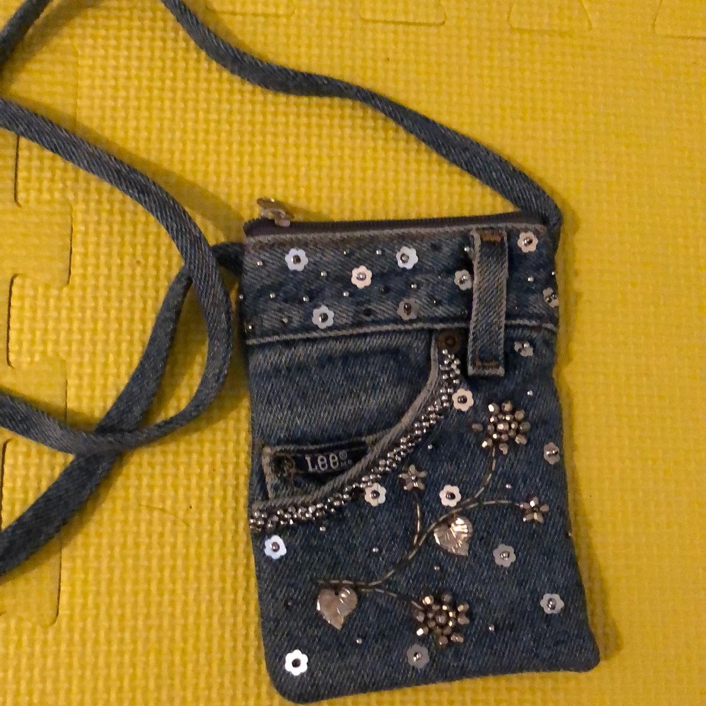 Mini denim Lee crossbody purse